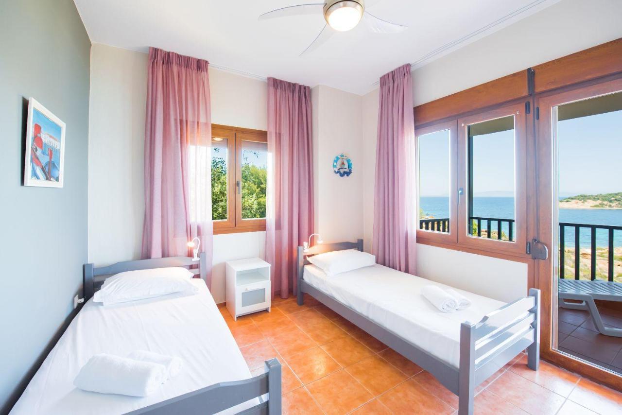 Nereus & Oceanus Beachfront Apartments, Lagonisi Beach #Feelslikehome Ormos Panagias Exterior foto